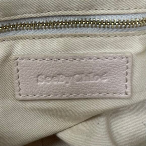 See by Chloe Lena Leather Messenger Bag - Pale/Light Pink - Crossbody - Picture 8 of 9